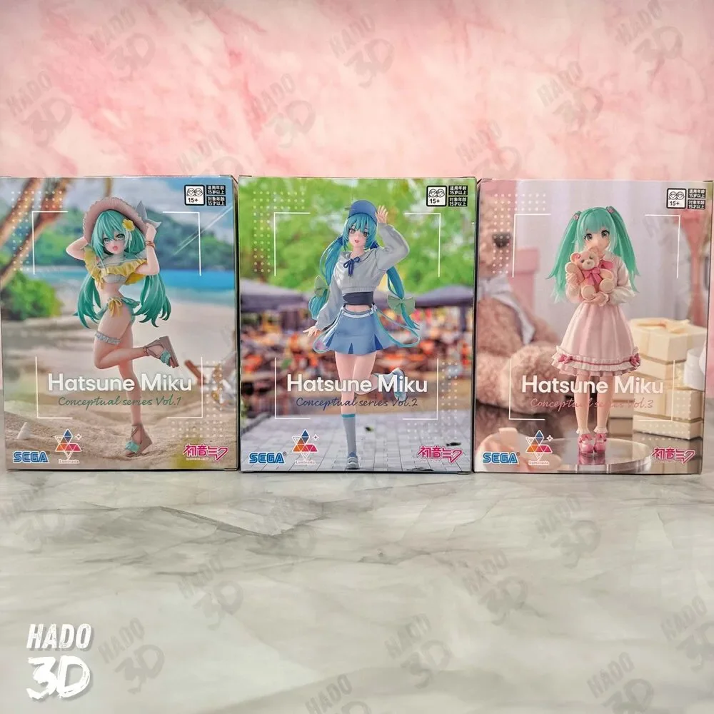 Hatsune Miku Figure Hatsune Miku Conceptual Series Vol 1-3 Figure Set Luminasta - Picture 2 of 7